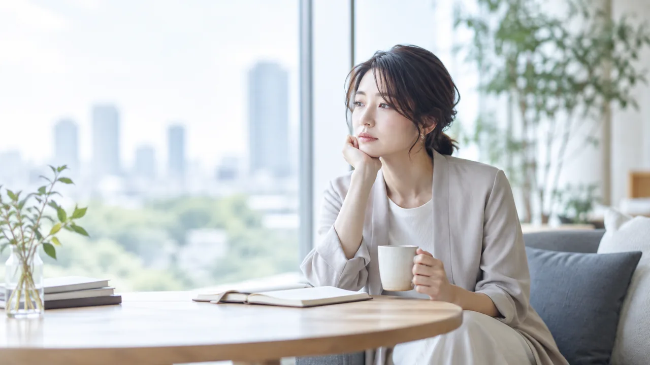 仕事の選択について考える女性
